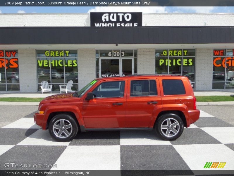 Sunburst Orange Pearl / Dark Slate Gray/Medium Slate Gray 2009 Jeep Patriot Sport