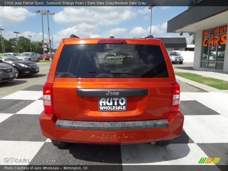 Sunburst Orange Pearl / Dark Slate Gray/Medium Slate Gray 2009 Jeep Patriot Sport