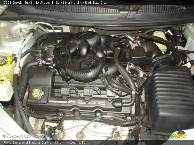 Brilliant Silver Metallic / Dark Slate Gray 2002 Chrysler Sebring LX Sedan