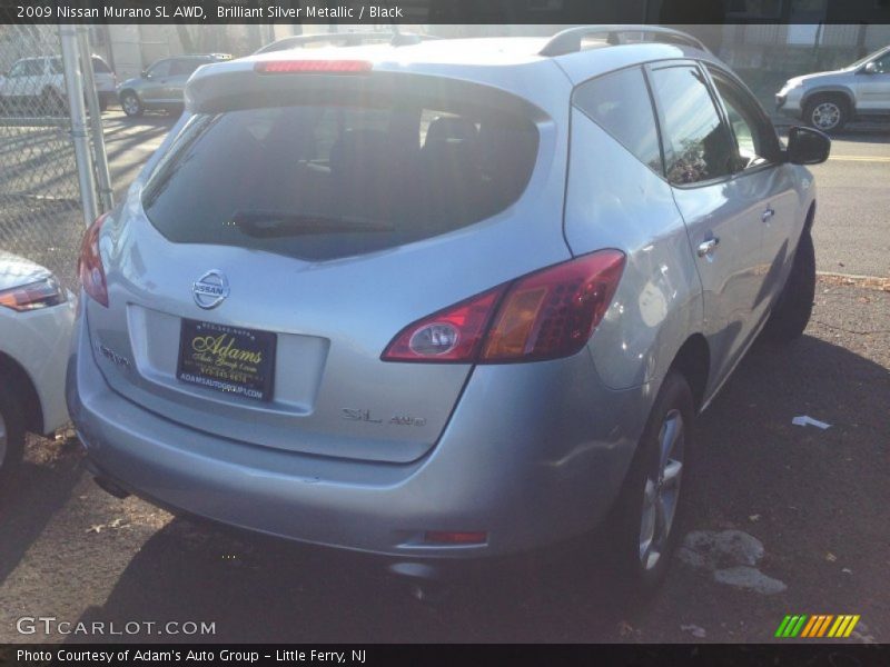 Brilliant Silver Metallic / Black 2009 Nissan Murano SL AWD