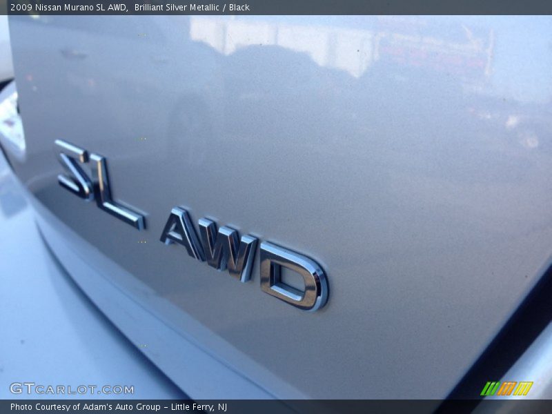 Brilliant Silver Metallic / Black 2009 Nissan Murano SL AWD
