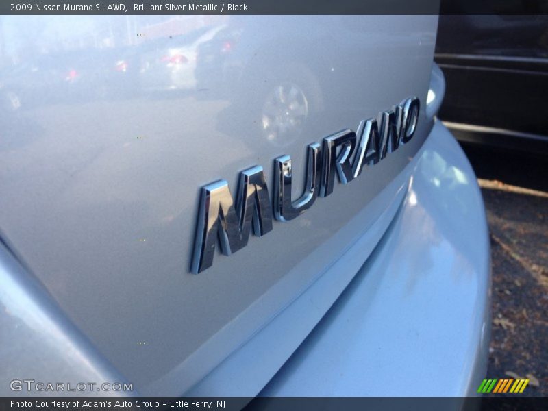 Brilliant Silver Metallic / Black 2009 Nissan Murano SL AWD