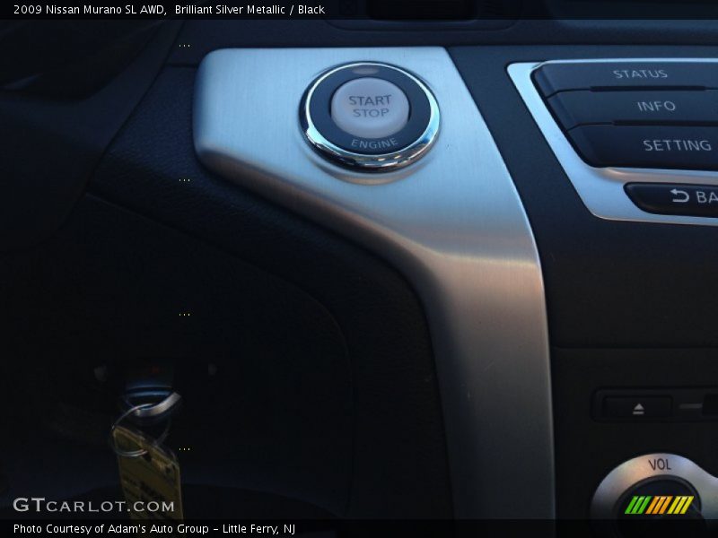 Brilliant Silver Metallic / Black 2009 Nissan Murano SL AWD