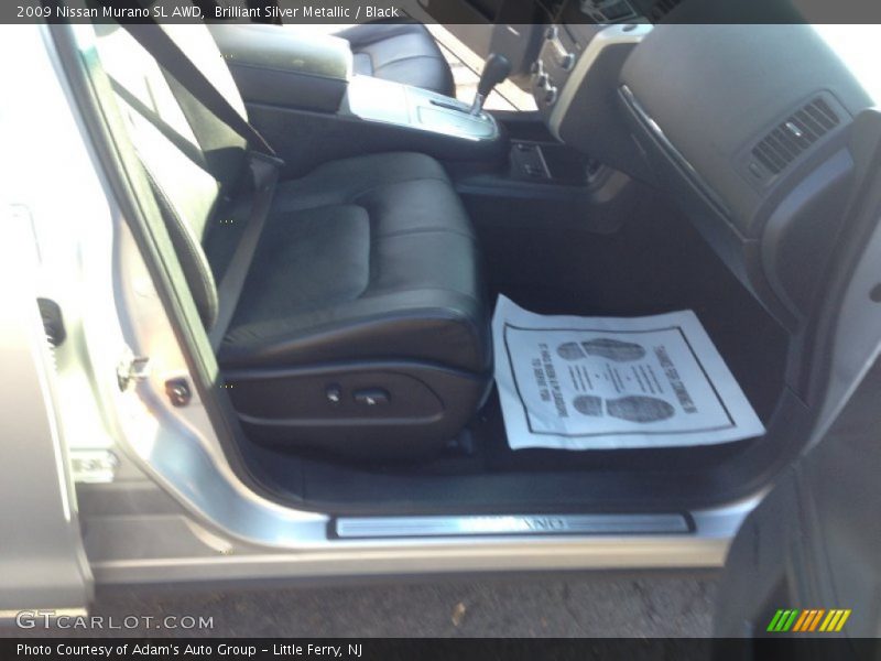 Brilliant Silver Metallic / Black 2009 Nissan Murano SL AWD