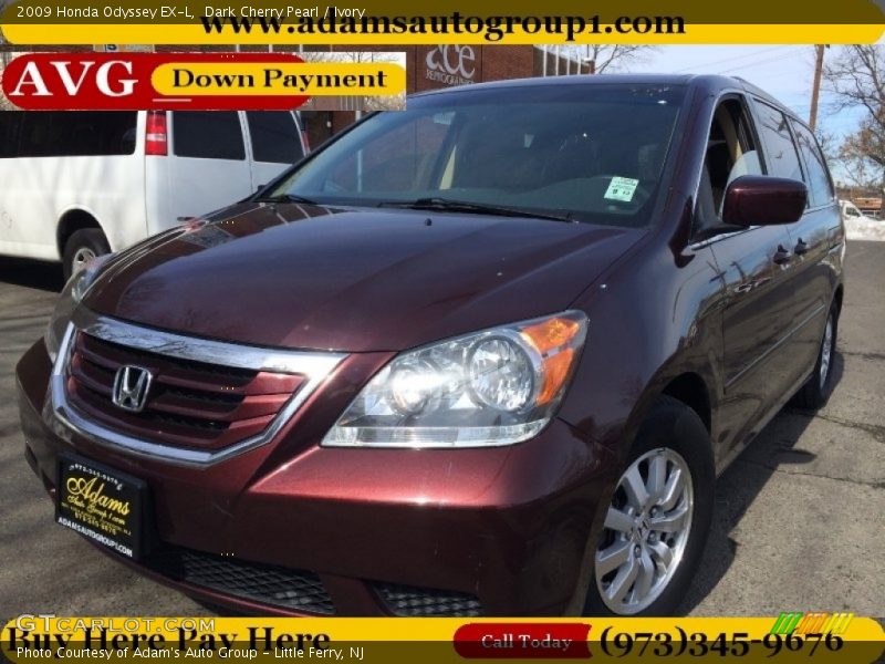 Dark Cherry Pearl / Ivory 2009 Honda Odyssey EX-L