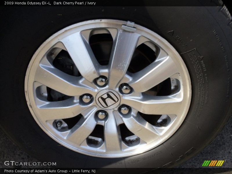 Dark Cherry Pearl / Ivory 2009 Honda Odyssey EX-L