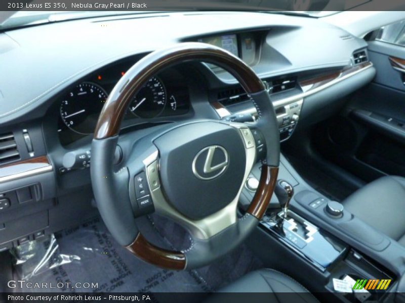 Nebula Gray Pearl / Black 2013 Lexus ES 350