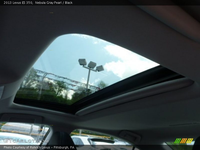 Nebula Gray Pearl / Black 2013 Lexus ES 350