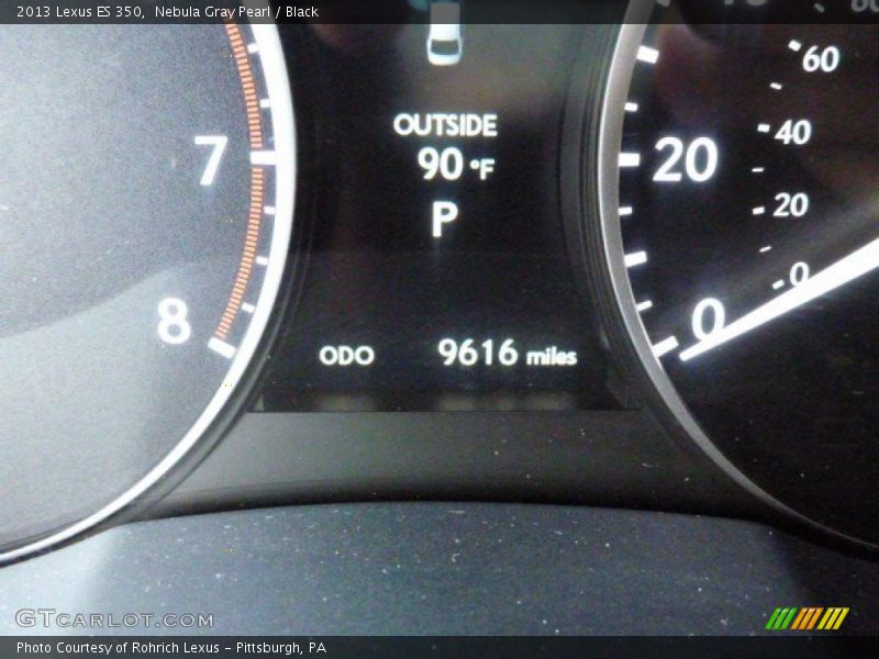 Nebula Gray Pearl / Black 2013 Lexus ES 350