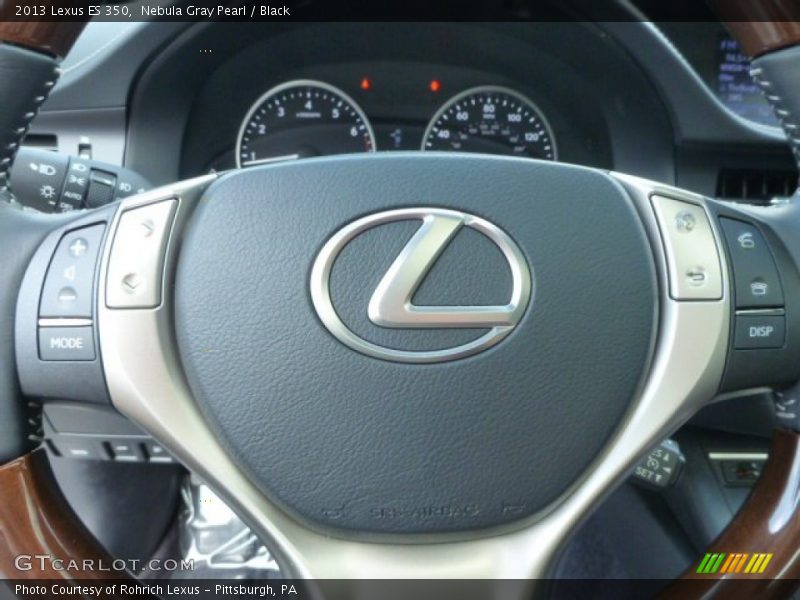 Nebula Gray Pearl / Black 2013 Lexus ES 350