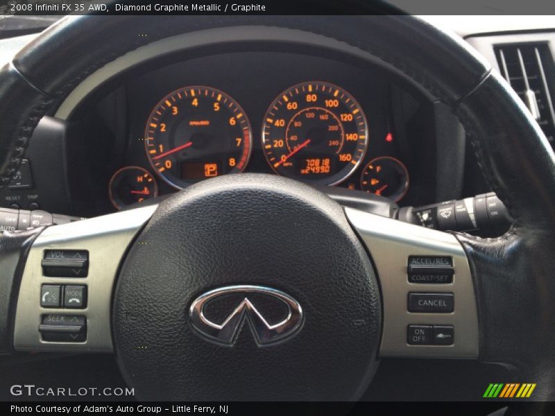 Diamond Graphite Metallic / Graphite 2008 Infiniti FX 35 AWD