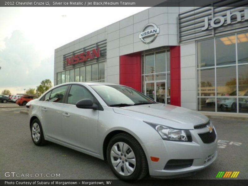 Silver Ice Metallic / Jet Black/Medium Titanium 2012 Chevrolet Cruze LS