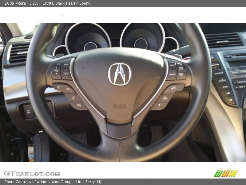 Crystal Black Pearl / Ebony 2009 Acura TL 3.5