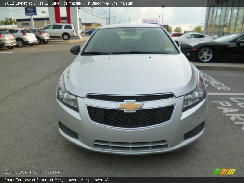 Silver Ice Metallic / Jet Black/Medium Titanium 2012 Chevrolet Cruze LS