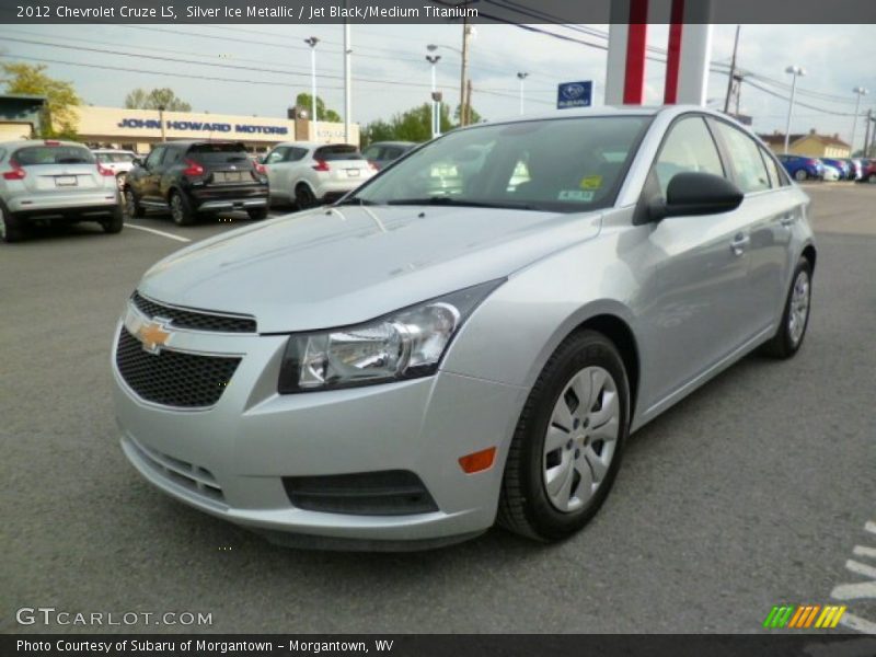 Silver Ice Metallic / Jet Black/Medium Titanium 2012 Chevrolet Cruze LS