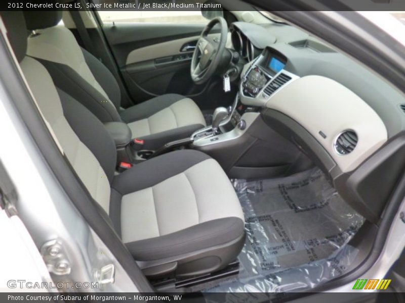 Silver Ice Metallic / Jet Black/Medium Titanium 2012 Chevrolet Cruze LS