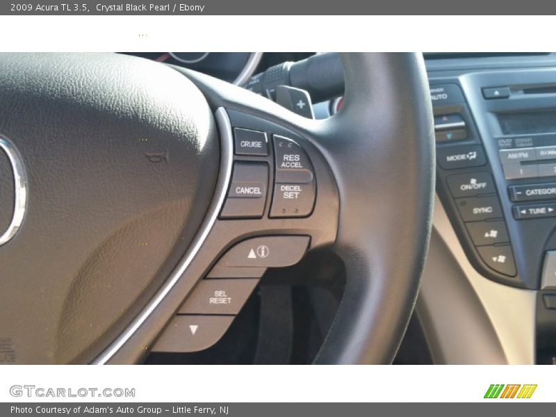 Crystal Black Pearl / Ebony 2009 Acura TL 3.5