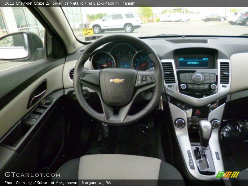 Silver Ice Metallic / Jet Black/Medium Titanium 2012 Chevrolet Cruze LS