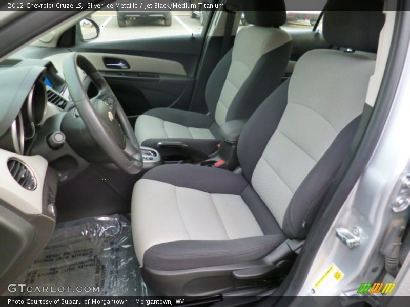 Silver Ice Metallic / Jet Black/Medium Titanium 2012 Chevrolet Cruze LS