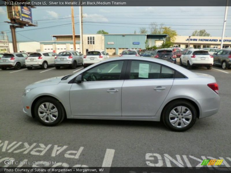 Silver Ice Metallic / Jet Black/Medium Titanium 2012 Chevrolet Cruze LS