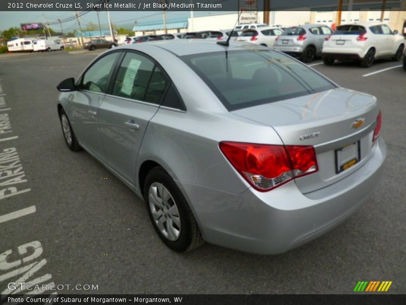 Silver Ice Metallic / Jet Black/Medium Titanium 2012 Chevrolet Cruze LS