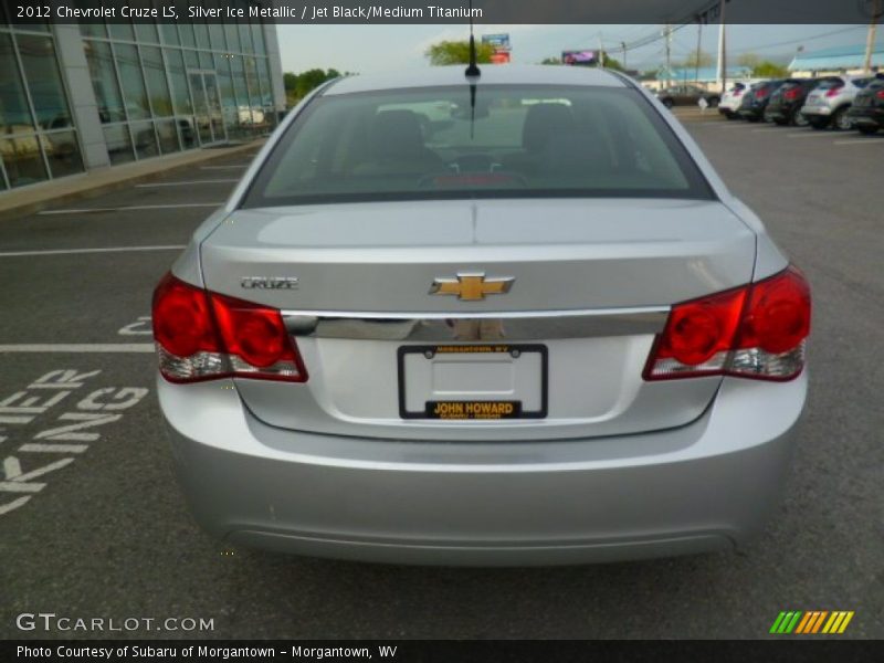 Silver Ice Metallic / Jet Black/Medium Titanium 2012 Chevrolet Cruze LS