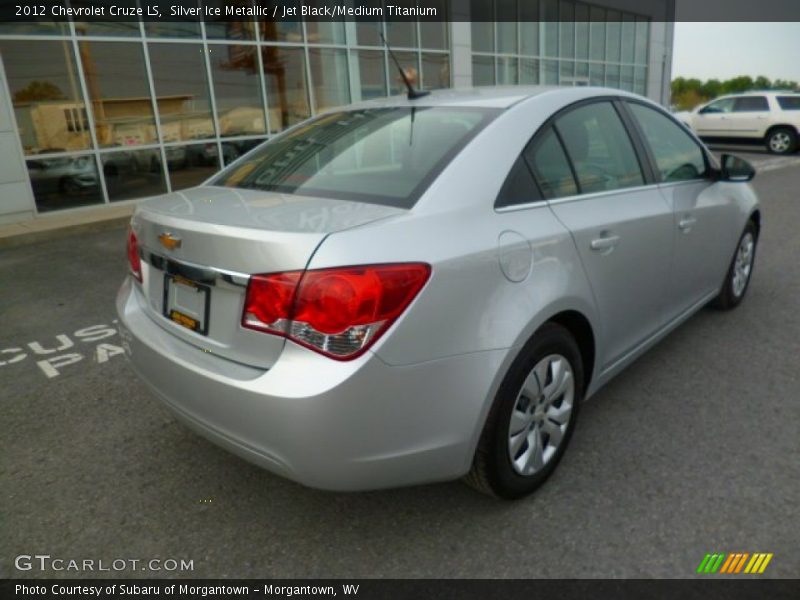 Silver Ice Metallic / Jet Black/Medium Titanium 2012 Chevrolet Cruze LS