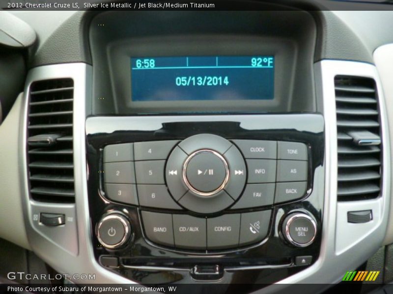 Silver Ice Metallic / Jet Black/Medium Titanium 2012 Chevrolet Cruze LS