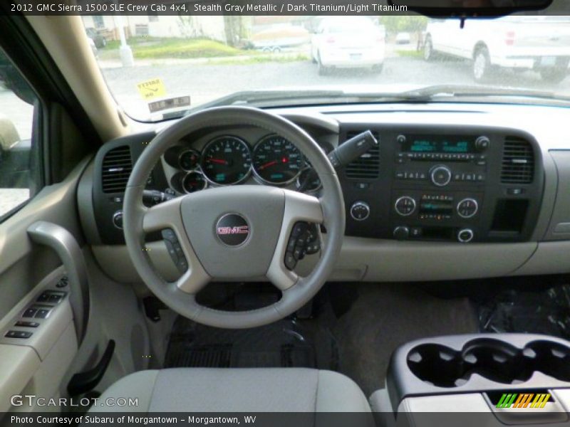 Stealth Gray Metallic / Dark Titanium/Light Titanium 2012 GMC Sierra 1500 SLE Crew Cab 4x4