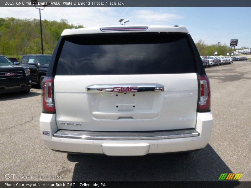 White Diamond Tricoat / Jet Black 2015 GMC Yukon Denali 4WD