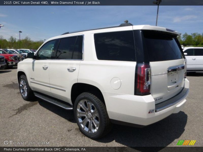 White Diamond Tricoat / Jet Black 2015 GMC Yukon Denali 4WD