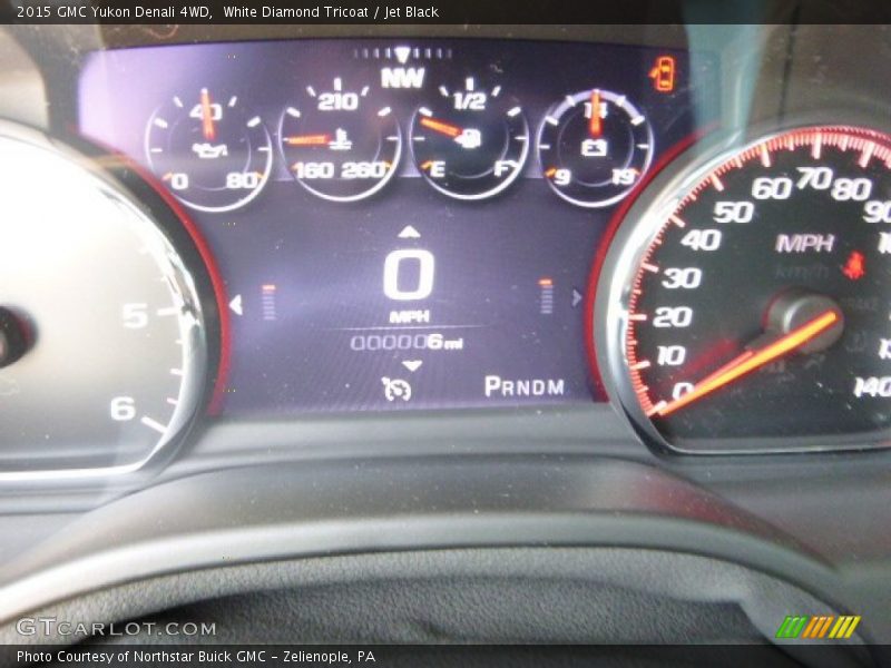 White Diamond Tricoat / Jet Black 2015 GMC Yukon Denali 4WD