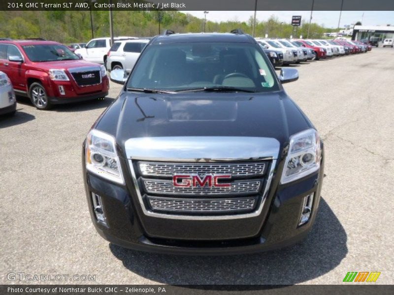 Carbon Black Metallic / Jet Black 2014 GMC Terrain SLT AWD