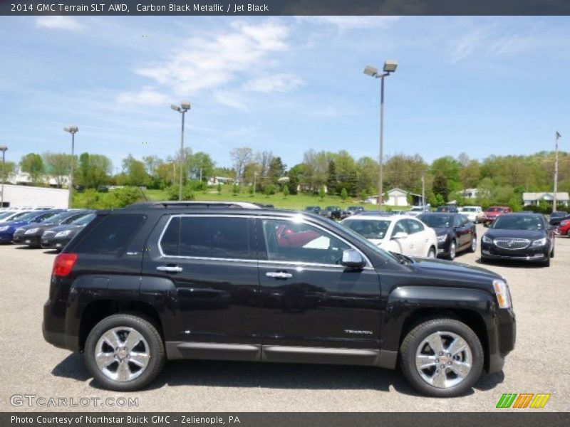 Carbon Black Metallic / Jet Black 2014 GMC Terrain SLT AWD