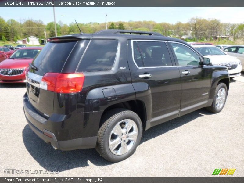 Carbon Black Metallic / Jet Black 2014 GMC Terrain SLT AWD