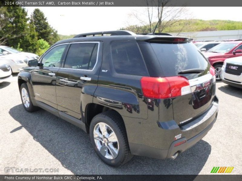Carbon Black Metallic / Jet Black 2014 GMC Terrain SLT AWD