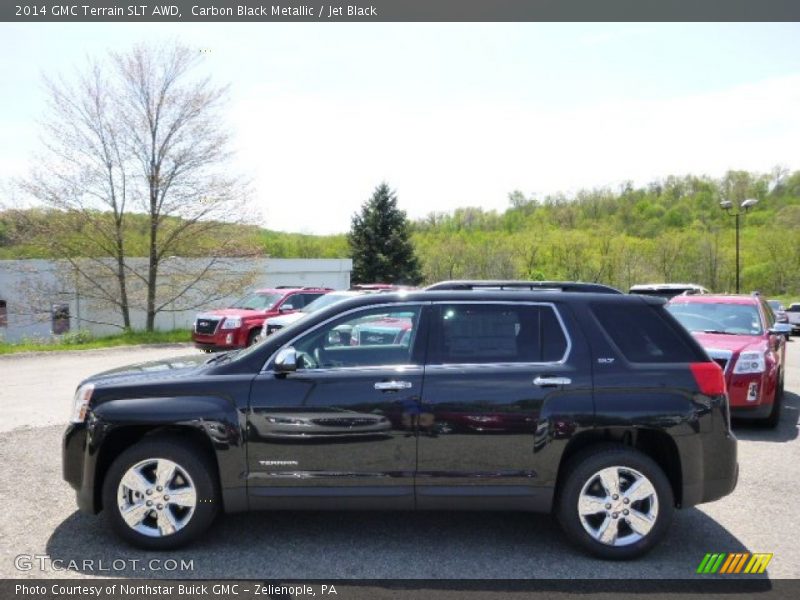 Carbon Black Metallic / Jet Black 2014 GMC Terrain SLT AWD
