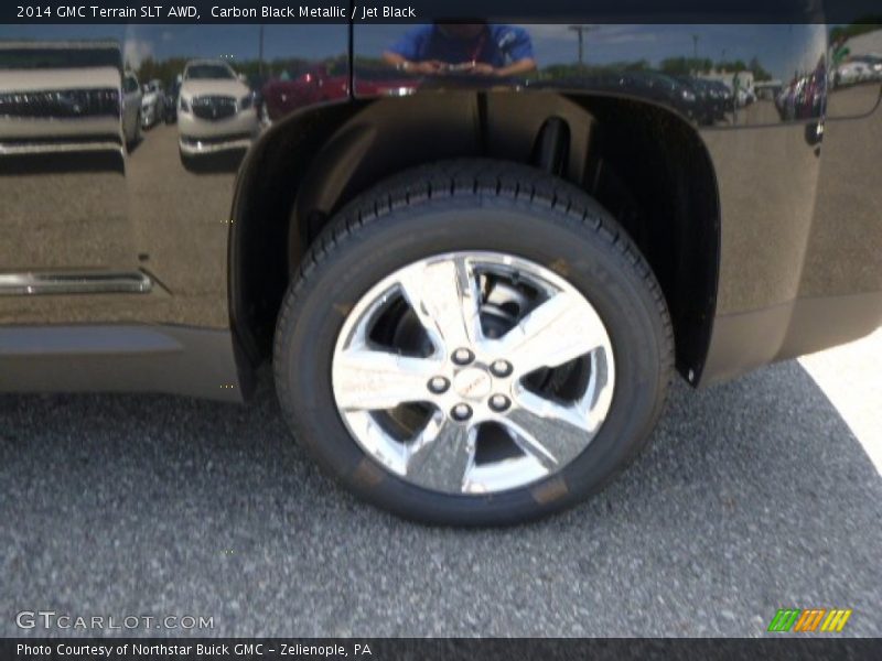 Carbon Black Metallic / Jet Black 2014 GMC Terrain SLT AWD