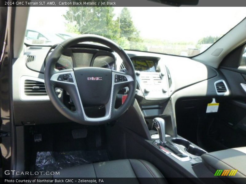 Carbon Black Metallic / Jet Black 2014 GMC Terrain SLT AWD