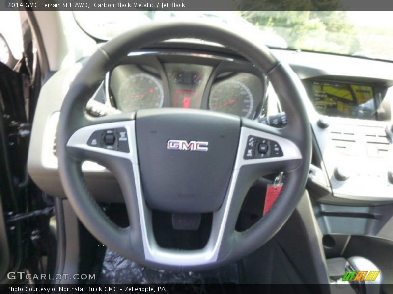 Carbon Black Metallic / Jet Black 2014 GMC Terrain SLT AWD