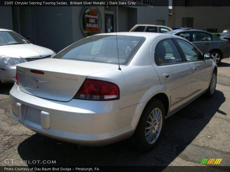 Brilliant Silver Metallic / Dark Slate Gray 2005 Chrysler Sebring Touring Sedan