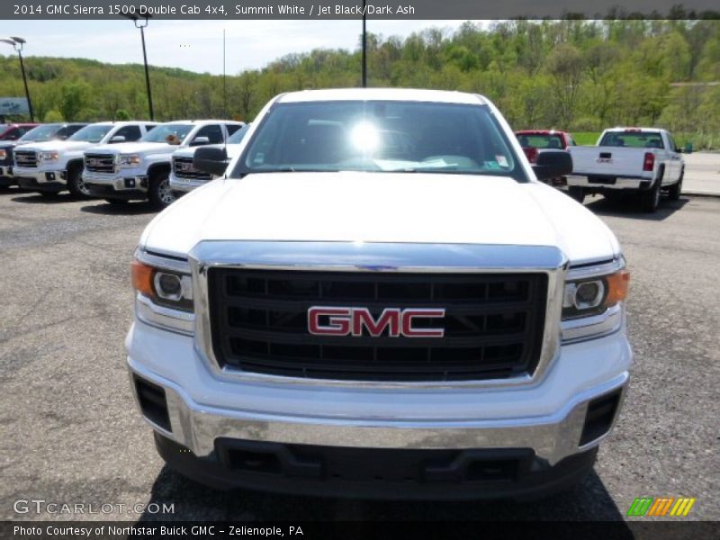 Summit White / Jet Black/Dark Ash 2014 GMC Sierra 1500 Double Cab 4x4