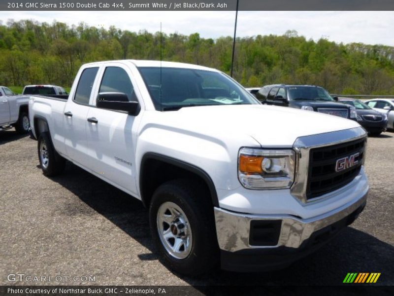 Summit White / Jet Black/Dark Ash 2014 GMC Sierra 1500 Double Cab 4x4