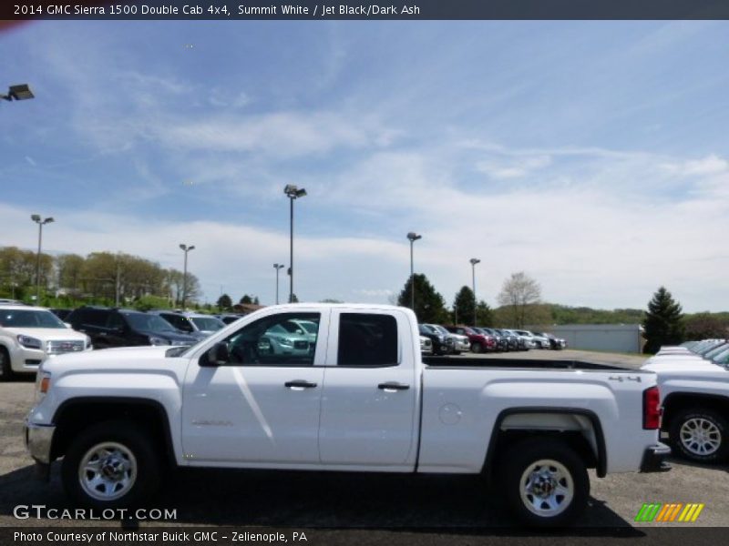 Summit White / Jet Black/Dark Ash 2014 GMC Sierra 1500 Double Cab 4x4