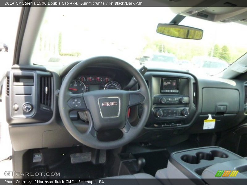 Summit White / Jet Black/Dark Ash 2014 GMC Sierra 1500 Double Cab 4x4