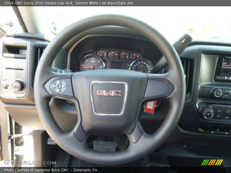 Summit White / Jet Black/Dark Ash 2014 GMC Sierra 1500 Double Cab 4x4