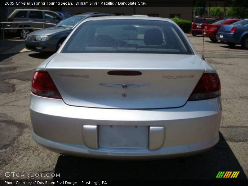 Brilliant Silver Metallic / Dark Slate Gray 2005 Chrysler Sebring Touring Sedan