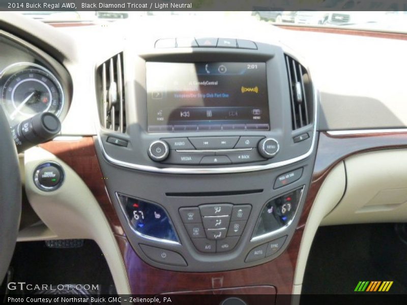 Black Diamond Tricoat / Light Neutral 2014 Buick Regal AWD