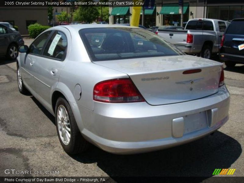 Brilliant Silver Metallic / Dark Slate Gray 2005 Chrysler Sebring Touring Sedan