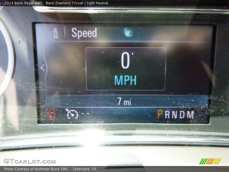 Black Diamond Tricoat / Light Neutral 2014 Buick Regal AWD